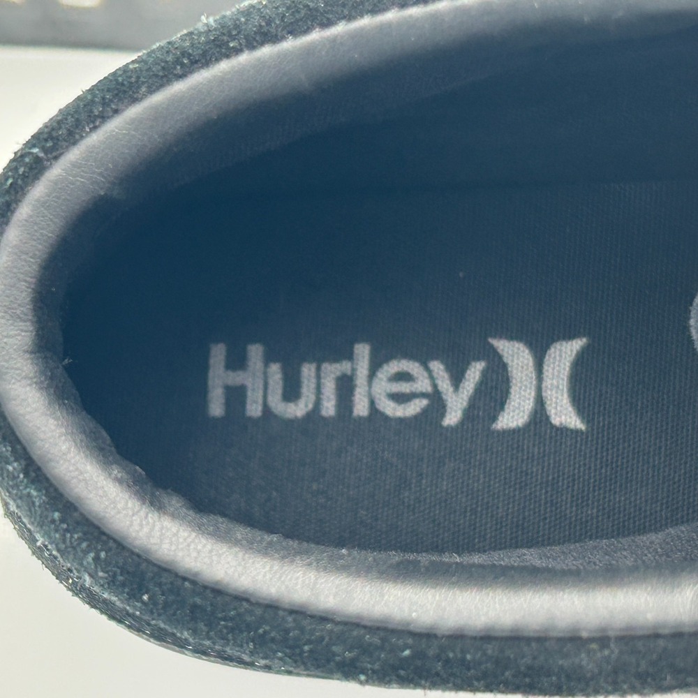 Hurley Men's 8 Skate Shoes Canvas Lace Up High Top‎ Kayo Chukka Black White 90s - Picture 11 of 13